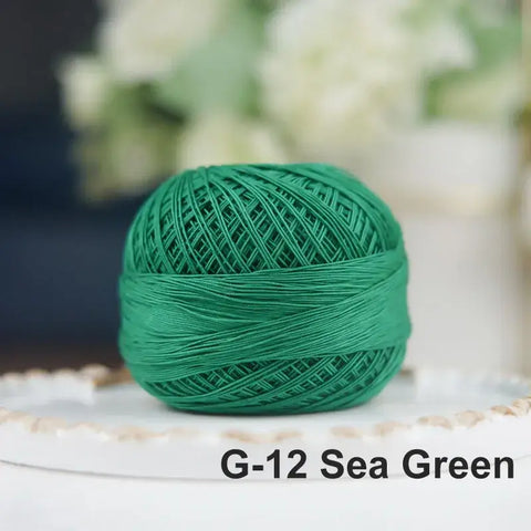 80# micro crochet thread - Green