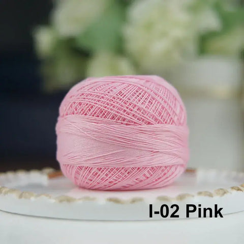 80# micro crochet thread - Pink