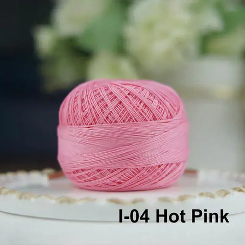 80# micro crochet thread - Pink