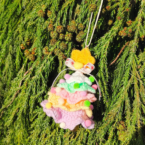 Onirr Crochet Christmas Tree Decorations