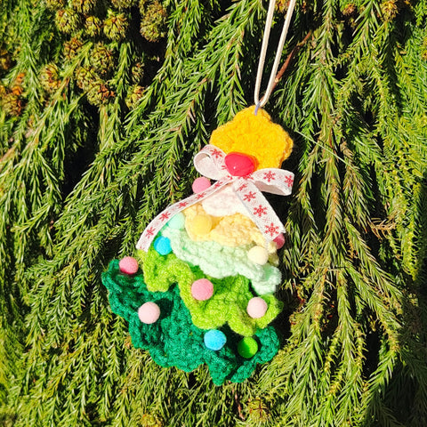 Onirr Crochet Christmas Tree Decorations