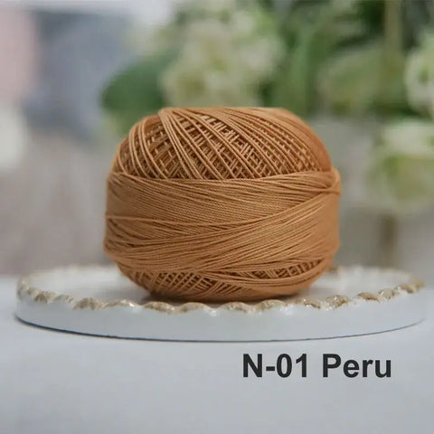 80# micro crochet thread - Brown