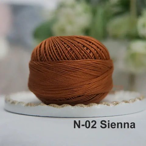 80# micro crochet thread - Brown