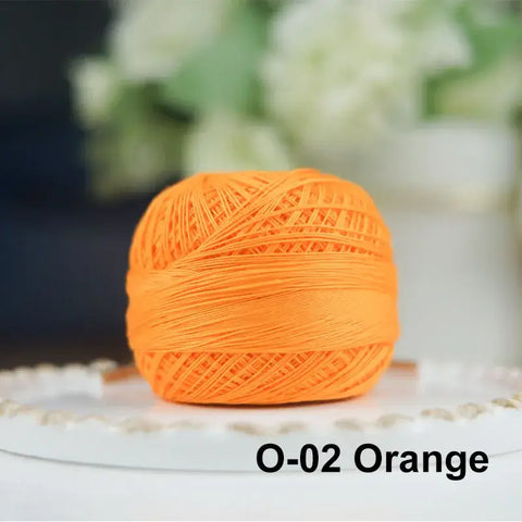 80# micro crochet thread - Orange