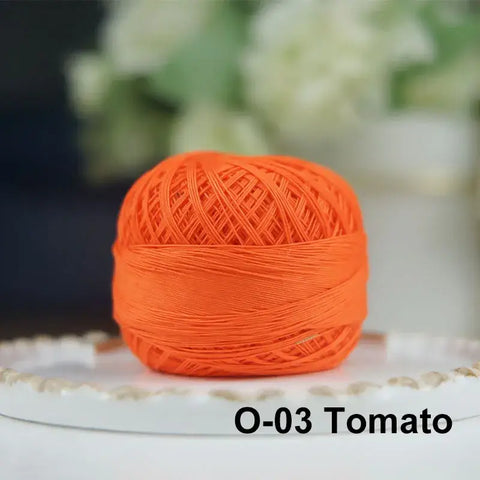 80# micro crochet thread - Orange