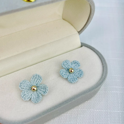 Blue Series Little Flower Earrings