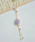 Onirr Handcraft Micro Crochet Dreamy Peony Necklace Macaron