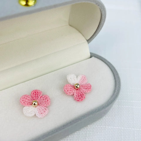 Gradient Little Flower Earrings