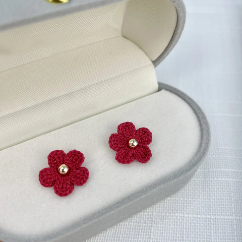 Pink Little Flower Earrings