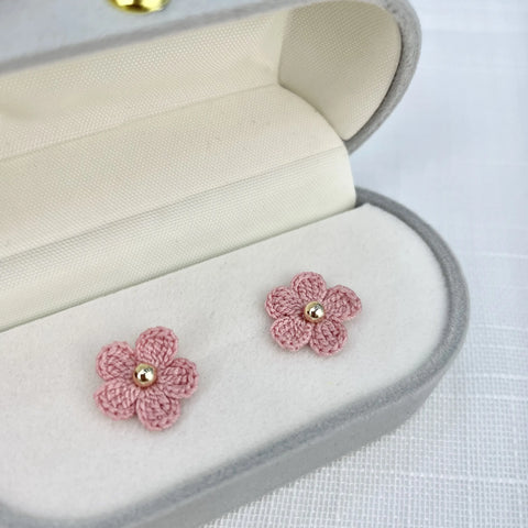 Pink Little Flower Earrings