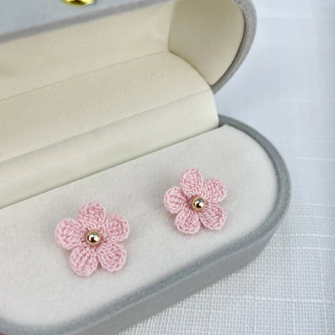 Pink Little Flower Earrings