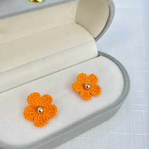 Yellow Little Flower Earrings