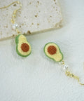 Onirr Handmade Micro Crochet Avocado Earrings