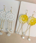 Onirr Handmade Micro Crochet Dreamcatcher Earrings