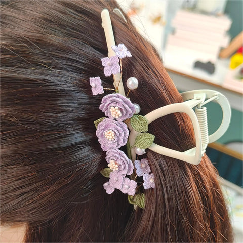 Onirr Handmade Micro Crochet Hair Claw Clip B 2