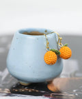 Onirr Handmade Micro Crochet Orange Earrings 1