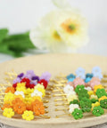 Onirr Handmade Micro Crochet Puff Flower Hairpin