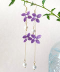 Onirr Handmade Micro Crochet Solid Forsythia Earrings Thistle