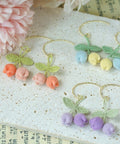Onirr Handmade Micro Crochet Tulip Earrings 1