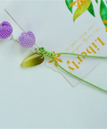 Onirr Handmade Micro Crochet Tulip Keychain Medium Purple