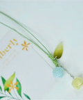 Onirr Handmade Micro Crochet Tulip Keychain Pale Turquoise