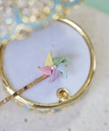 Onirr Handmade Micro Crochet Windmill Rotatable Hairpin Macaron