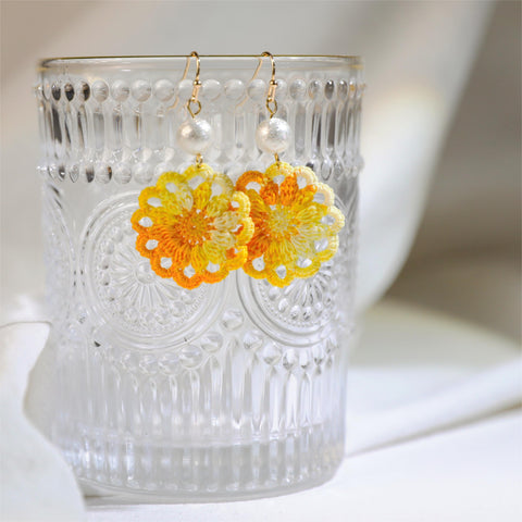 Retro Flower Earrings