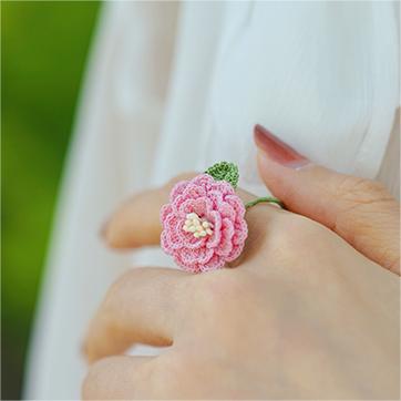 Rose Solid Color Ring