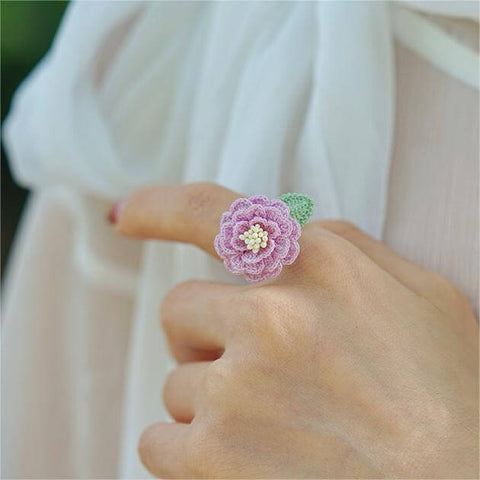 Rose Solid Color Ring