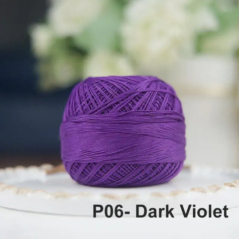 80# micro crochet thread - Purple