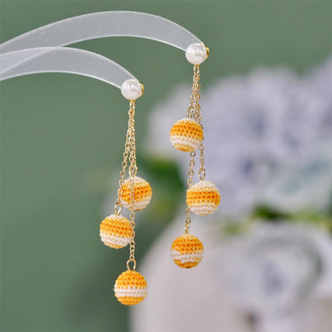 Balls Tassel Earrings