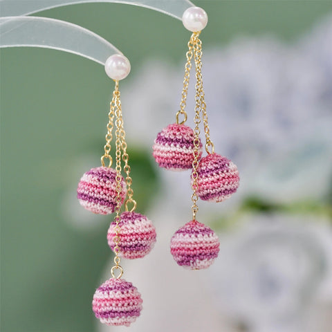 Balls Tassel Earrings