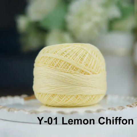 80# micro crochet thread - Yellow