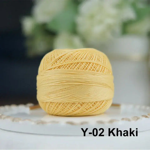 80# micro crochet thread - Yellow