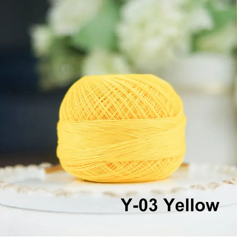 80# micro crochet thread - Yellow